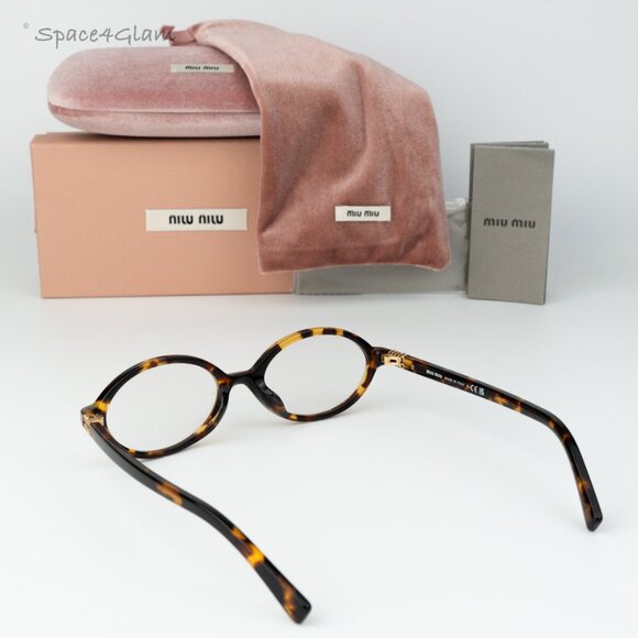 Miu Miu Women Sunglasses Havana Clear Blue Light Filter MU04ZSF VAU08N BRAND NEW - Picture 8 of 12